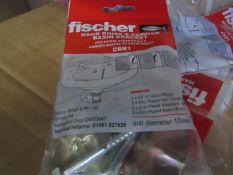 10x Fischer - Hand Rinse & Corner Basin Bracket CBB1 - All Unused & Packaged.