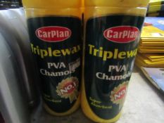 4x Carplan - Triplewax PVA Chamois Super Absorbent - Unused.