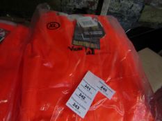 Viking - HI-Vis Orange FR PU - Bib n Brace Coverall - Size XL - All Unused & Packaged.