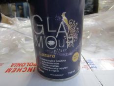 Glamour - Lazura Glossy Glaze - 750ml Each - Box of 6 Units - All Unused.