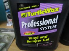 2x Turtle Wax - Professional Vinyl & Bumper Gel (5 Litres) - Unused.