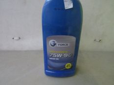 Gforce - Fully Synthetic Gear Oil 75w/90 - 1 Litre - Unused.