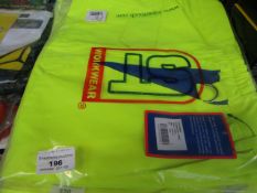 5x ST - Hi-Vis Yellow Work Shorts - Size Medium - Packaged.