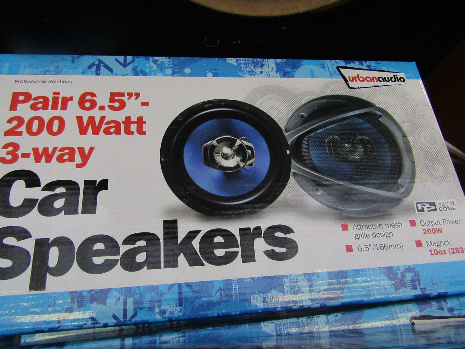 Streetwize Audio - Pair 6.5" 200w 3-Way Car Speakers - Unchecked & Boxed.