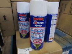 Rapide - Extreme Power Ultimate De-Icer - 400ml (Box of 6 Units) - All Unused & Boxed.