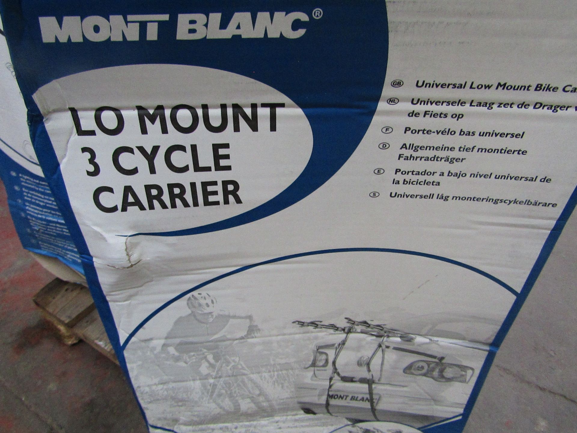 Mont Blanc - Lo Mount 3 Bicycle Carrier - Unchecked & Boxed.