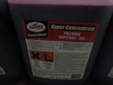 TurtleWax - Hyper Concentrated Polyshine Triplewax Red - 10 Litres - Unused & Sealed.