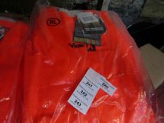 Viking - HI-Vis Orange FR PU - Bib n Brace Coverall - Size XL - All Unused & Packaged.