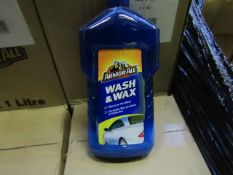 ArmourAll - Wash N Wax - 1 Litres Each - Box of 6 Units - All Unused.