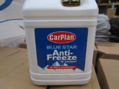 6x CarPlan - Blue Star Anti-Freeze - 2 Litres - Unused & Boxed.