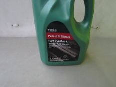 Tesco - Petrol & Diesel Part Synthetic Motor Oil 10W/40 - 2 Litres - Unused.