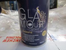 Glamour - Lazura Glossy Glaze - 750ml Each - Box of 6 Units - All Unused.