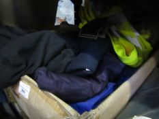 Box of Approx 20 + Assorted Workwear Clothing Items: Pants, Shirts, Etc- All Boxed.