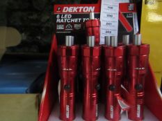 Dekton - Ratchet Torch (6 LEDs) - New with Tags.