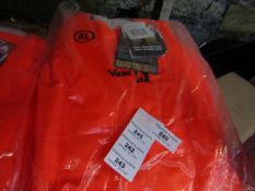 Viking - HI-Vis Orange FR PU - Bib n Brace Coverall - Size XL - All Unused & Packaged.