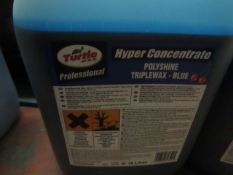 TurtleWax - Hyper Concentrated Polyshine Triplewax Blue - 10 Litres - Unused & Sealed.