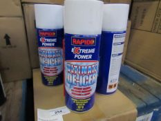 Rapide - Extreme Power Ultimate De-Icer - 400ml (Box of 6 Units) - All Unused & Boxed.
