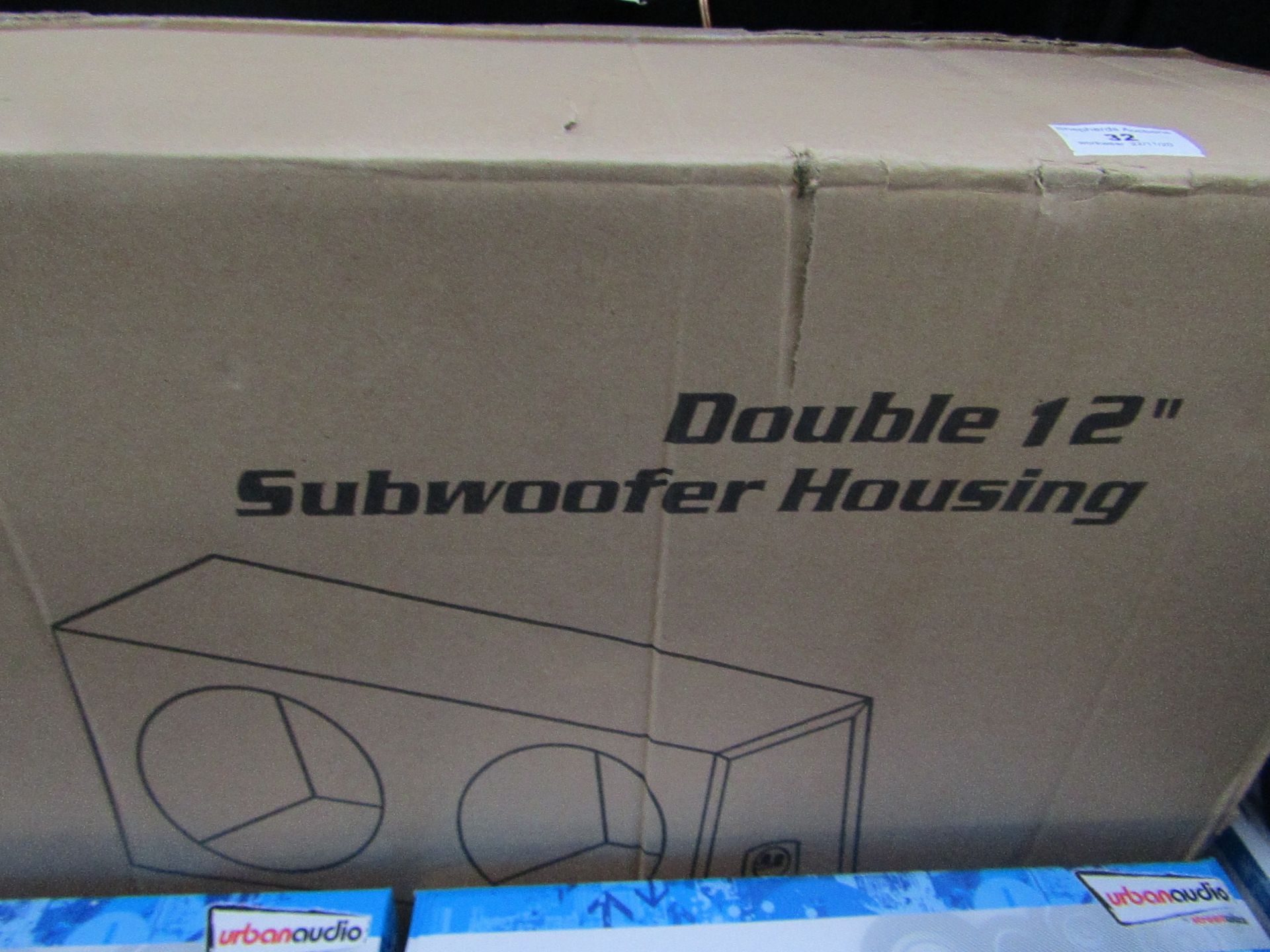 XL Series - Double 12" Subwoofer Box Housng (Bare Unit) - Unchecked & Boxed.