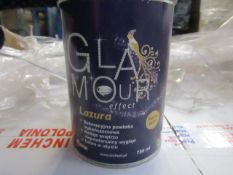 Glamour - Lazura Glossy Glaze - 750ml Each - Box of 6 Units - All Unused.