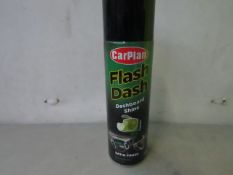 3x Carplan - Flash Dash - Dashboard Shine - Satin Finish (Apple Fragrence) 500ml - Unused.