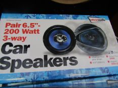 Streetwize Audio - Pair 6.5" 200w 3-Way Car Speakers - Unchecked & Boxed.
