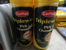 4x Carplan - Triplewax PVA Chamois Super Absorbent - Unused.