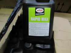 6x Turtle Wax - Rapid Wax - 5 Litres - Unused & Boxed.