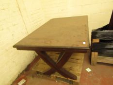 Bayside extending dining table, has a few sctatches and marks pon the top