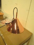 | 1X | SWOON ALI PENDANT LIGHT IN COPPER| UNCHECKED AND IN ORIGINAL BOX | RRP £69 |