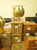 | 1X | SWOON RIGEL FLOOR LAMP IN BRASS | UNCHECKED AND BOXED | RRP £139 |