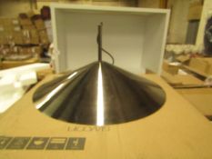 | 1X | SWOON ALI PENDANT LIGHT IN BRUSHED NICKEL| UNCHECKED AND IN ORIGINAL BOX | RRP £69 |