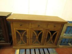 Bayside 3 door, 3 drawer sideboard unit, has a few marks on top.