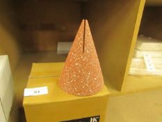 | 1X | HK LIVING TERRAZZO CONE PHOTO STAND | BOXED AND UNCHECKED | RRP £25 |