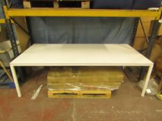 | 1X | HAY WHITE DINING TABLE 250 X 120CM | HAS S FEW SMALL MARKS AND BLEMISHES | RRP £1055.00 |