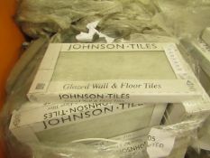 2x Packs of 5 Grey Ashley wall 300x600 wall and Floor Tiles By Johnsons, New, the RRP per pack is £