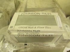 2x Packs of 5 Sherwood smoke Matt finish 300x600 wall and Floor Tiles By Johnsons, New, the pallet