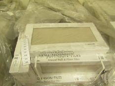 2x Packs of 5 Natural Mink Matt Finish 300x600 wall and Floor Tiles By Johnsons, New, the RRP per