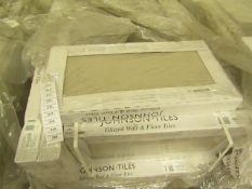 2x Packs of 5 Natural Mink Matt Finish 300x600 wall and Floor Tiles By Johnsons, New, the RRP per