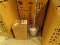 Toilet brush holder, new and boxed.