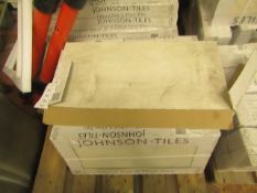 2x Packs of 5 Ashlar Weathered White Textured 300x600 wall and Floor Tiles By Johnsons, New, the RRP