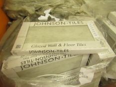 2x Packs of 5 Grey Ashley wall 300x600 wall and Floor Tiles By Johnsons, New, the RRP per pack is £