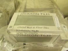 2x Packs of 5 Sherwood smoke Matt finish 300x600 wall and Floor Tiles By Johnsons, New, the pallet