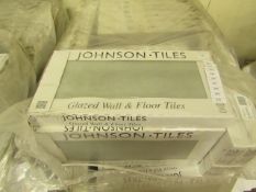 2x Packs of 5 Sherwood smoke Matt finish 300x600 wall and Floor Tiles By Johnsons, New, the pallet