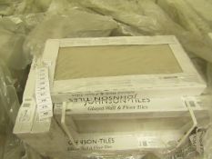 2x Packs of 5 Natural Mink Matt Finish 300x600 wall and Floor Tiles By Johnsons, New, the RRP per