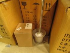 Toilet brush holder, new and boxed.