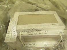 2x Packs of 5 Natural Mink Matt Finish 300x600 wall and Floor Tiles By Johnsons, New, the RRP per