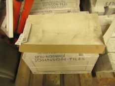 2x Packs of 5 Ashlar Weathered White Textured 300x600 wall and Floor Tiles By Johnsons, New, the RRP