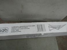 Asab - 5 Arm Wall Mounted Clothes Airer - Unchecked & Boxed.