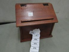 1x Vintique Wise - Wooden Trinket Box - Unused & Boxed.