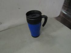 2 x Blue Travel Cups. New.